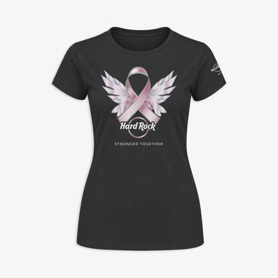 Pinktober 2026 Ladies Baby Doll Tee in Heavy Metal